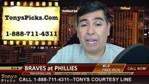 MLB Pick Prediction Philadelphia Phillies vs. Atlanta Braves Odds Preview 4-17-2014