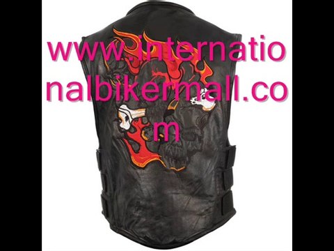 Leather Motorcycle Vest