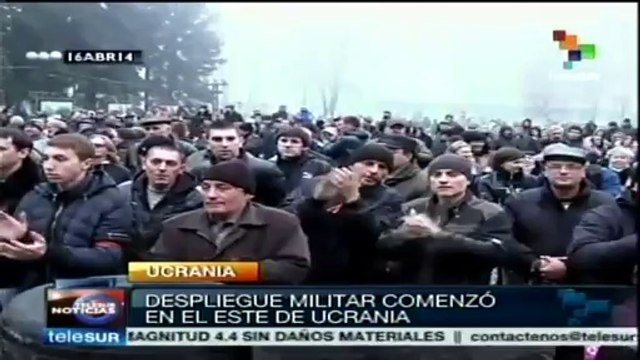 Prorusos de regiones ucranianas siguen con protestas separatistas