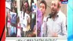 Karachi Leader of MQM Dr Farooq Sattar addressing with protesters