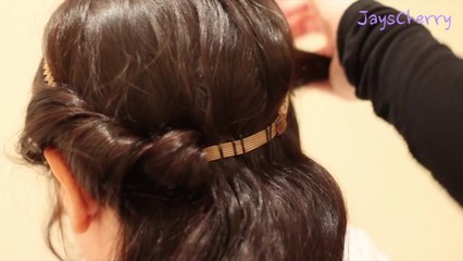 Messy updo ♥♥ تسريحه عشوائيه للعيد