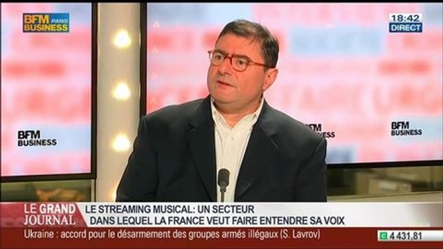 Yves Riesel, fondateur de la plateforme musicale Qobuz, dans Le Grand Journal - 17/04 3/4