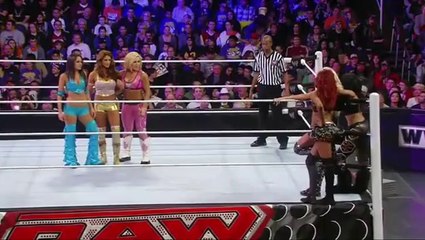 WWE RAW 01/03/2011 6 Diva Tag Team Match