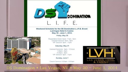 DS Domination First Live Event | Join Me in Las Vegas May 30 - June 1 2014
