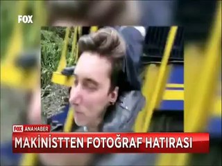 Makinistten tekmeli fotoğraf hatırası