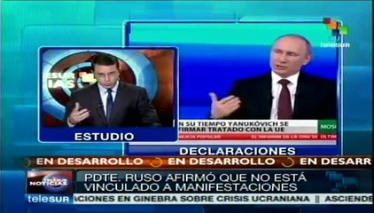 Sostiene Putin que hay salidas inteligentes a la crisis de Ucrania
