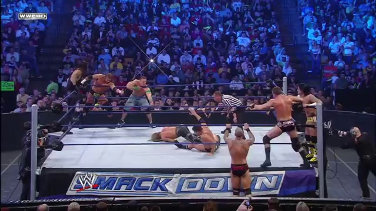 SmackDown - Undertaker, John Cena, Dx, vs Legacy,Cm Punk - Full Match.