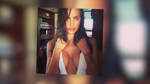 Irina Shayk Thrills in Super Low Cut Swimsuit