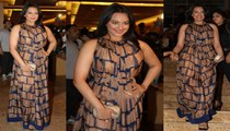Bollywood Rowdy Babe Sonakshi Sinha wearing a Dev r Nil design Dress at the Lakme Fashion Week Summer Resort 2012