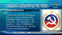 El Partido Comunista de Chile lamenta la muerte de García Márquez