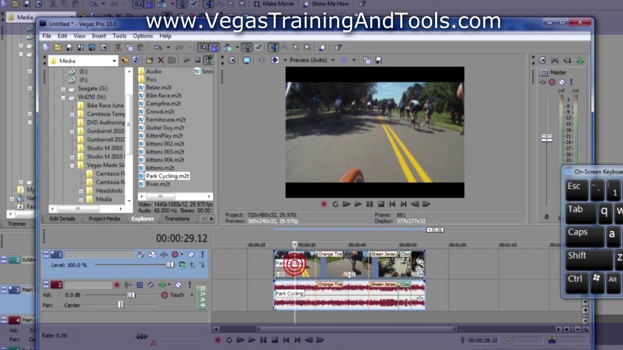 Gary Kleiner - Sony Vegas Tutorial - Markers and Regions