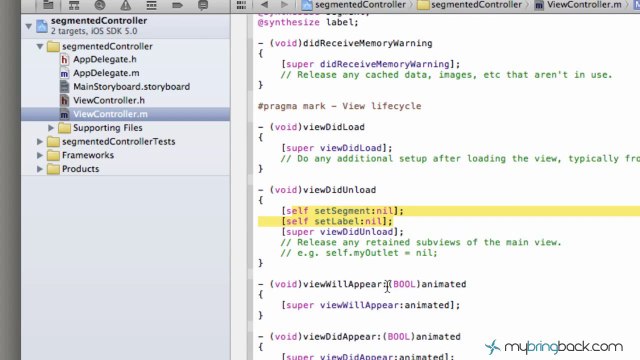 Learn Xcode 4.2 Tutorial iOS iPad iPhone 1.48 Segmented Control and Label pt2