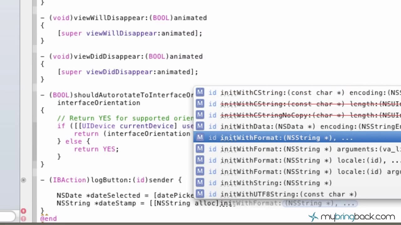 Learn Xcode 4.2 Tutorial iOS iPad iPhone 1.30 DatePicker Basics pt2