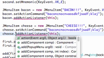 Learn Java Tutorial 1.40- Mnemonics for Usability
