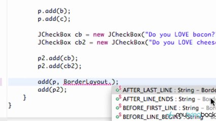 Learn Java Tutorial 1.32- JPanels and BorderLayout