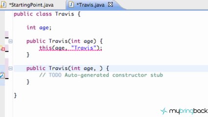 Learn Java Tutorial 1.28 - Using "this" in Java