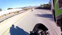 TBT | ZX-6R CHASING ZX-10R 110mph  