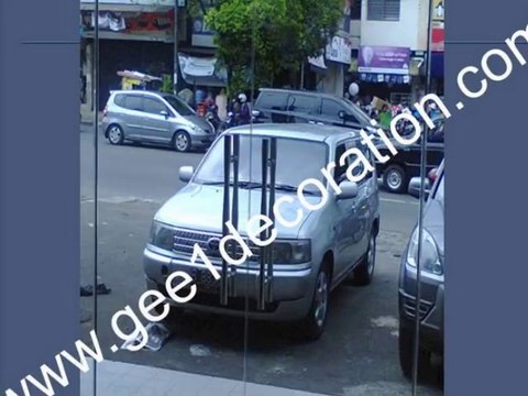 pintu swing/dorong aluminium & kaca