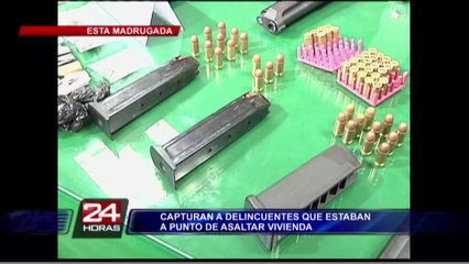 VMT: la policía desarticuló banda delincuencial que pretendía asaltar una vivienda