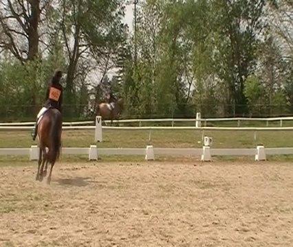 Mégane et Odra, Dressage Amateur 3, CCE au Vernet, 13 avril 2014