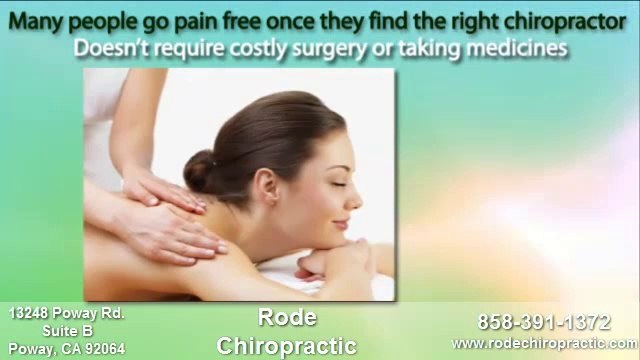 Chiropractor by Ramona CA Rode Chiropractic on Poway Rd