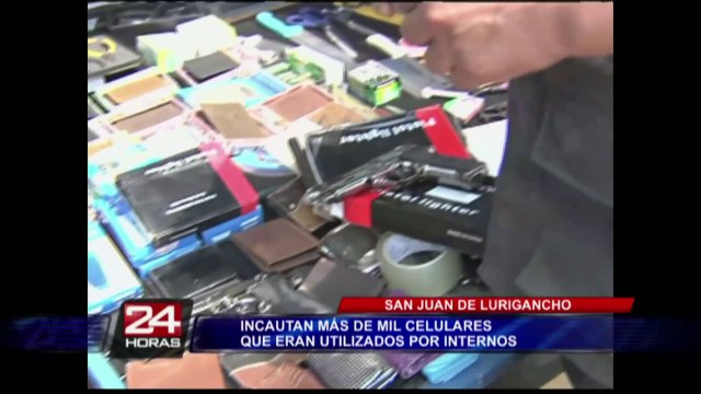 SJL: decomisan más de 1,000 celulares que eran usados en penales