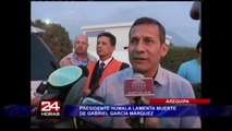 García Márquez: Ollanta Humala se pronunció sobre su muerte desde Arequipa