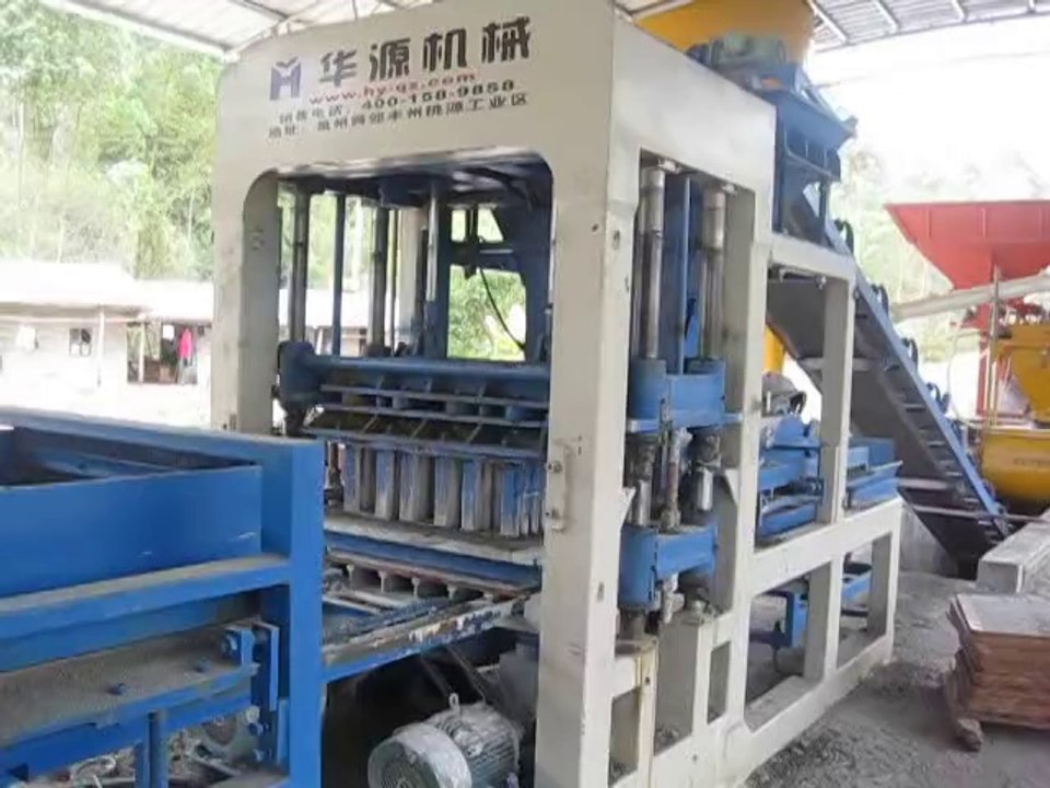 QT6-15 full automatic concrete block making machine