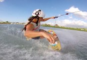Like Oh... Girls kitesurfing and wakeboading