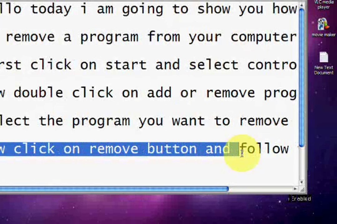 how to remove a installed program from your pc