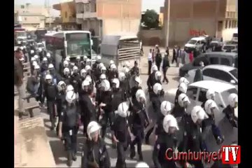 Yıkım gerginliğinde ortalık savaş alanına döndü