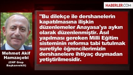 CHP, Dershane Yasası İçin AYM'ye Başvurdu