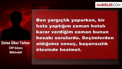 Emine Ülker Tarhan: Seçim Sonuçları Hezimet