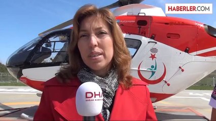 Helikopter Ambulans Can Kurtarmaya Hazır