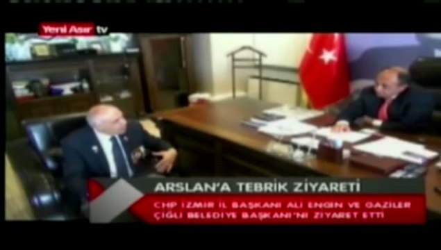 Çiğli Bld.Bşk. Hasan ARSLAN'a CHP İzmir İl Başkanı Ali ENGİN ve gazilerden tebrik ziyareti 18.04.2014