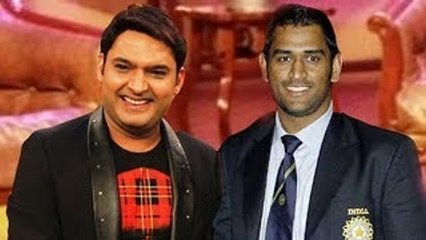 MS Dhoni Spotted On Sets Of Comedy Nights With Kapil