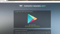 GRATUIT Google Play Store Hack ONLINE Générateur de Cartes-cadeaux - Free Hack Gift Card Code Generator 2014