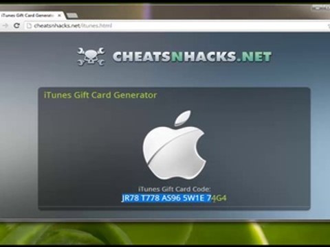 GRATUIT carte-cadeau iTunes ONLINE HACK FREE iTunes Gift Card Generator 2014-2015