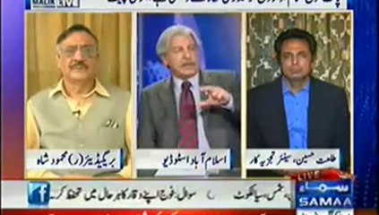 Masood Sharif Khan Khattak in Nadeem Malik Live 7 April 2014- Part 2