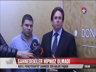 Huzur ve başarı için salonu hipnoz etti