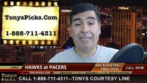 Indiana Pacers vs. Atlanta Hawks Pick Prediction NBA Pro Basketball Playoffs Game 1 Odds Preview 4-19-2014