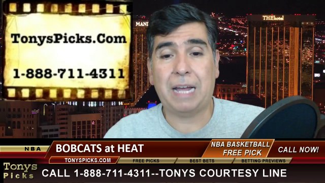 Miami Heat vs. Charlotte Bobcats Pick Prediction NBA Pro Basketball Playoffs Game 1 Odds Preview 4-20-2014