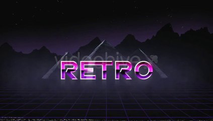 Retro Neon Title Sequence - After Effects Template