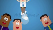 Ethnic Business Cartoon Mascots - After Effects Template