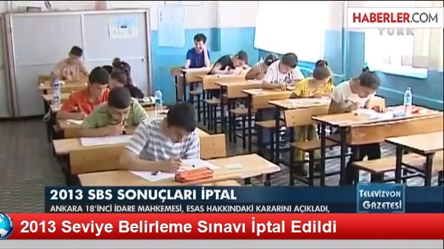 2013 Seviye Belirleme Sınavı İptal Edildi