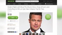 Groupon Offers Deals to Meet Brad Pitt