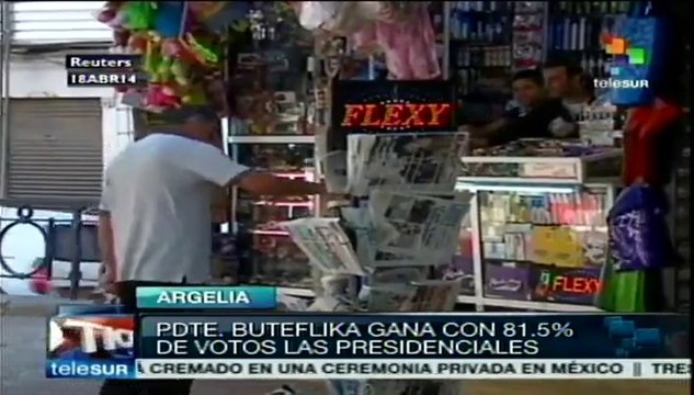 Abdelaziz Buteflika logra reelección en Argelia con 81.5% de votos