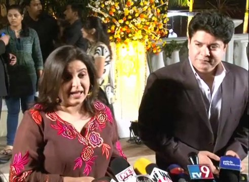 Bollywood Celebs Sajid Khan & Farah Khan At Wedding Reception Of Imraan Khan