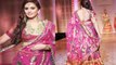 Bollywood actor Huma Qureshi looks Glamorous Awesome & Gorgeous in Pink Dress During walks the ramp at India Bridal Fashion Week