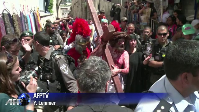 Arab Christians, pilgrims mark Good Friday in Jerusalem
